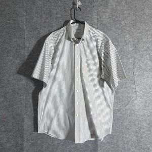 Paul Fredrick Black and White Striped Casual Button Down Shirt